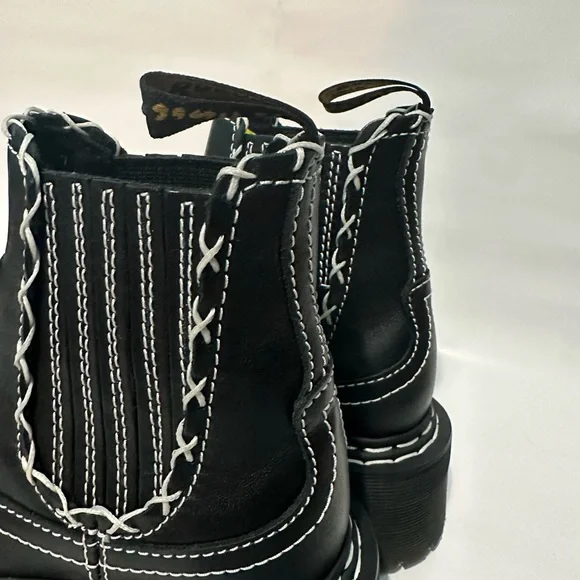 Dr Martens 2976 Gothic Americana Leather Platform Chelsea Boots 4M 5L - Picture 3 of 6